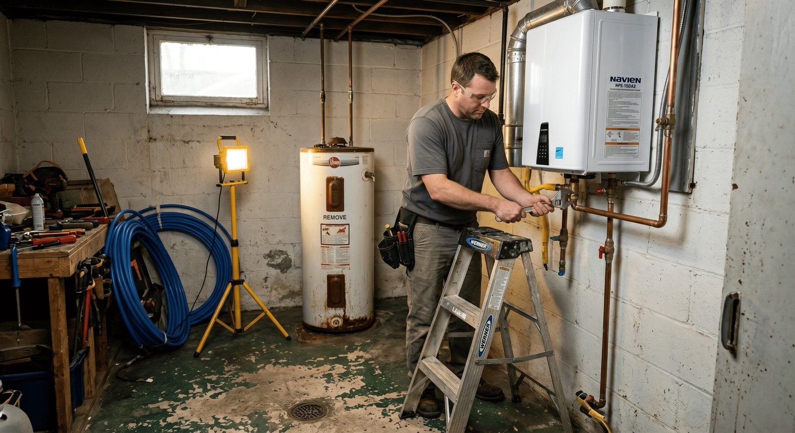 Plumber service van on a call in Post Falls ID